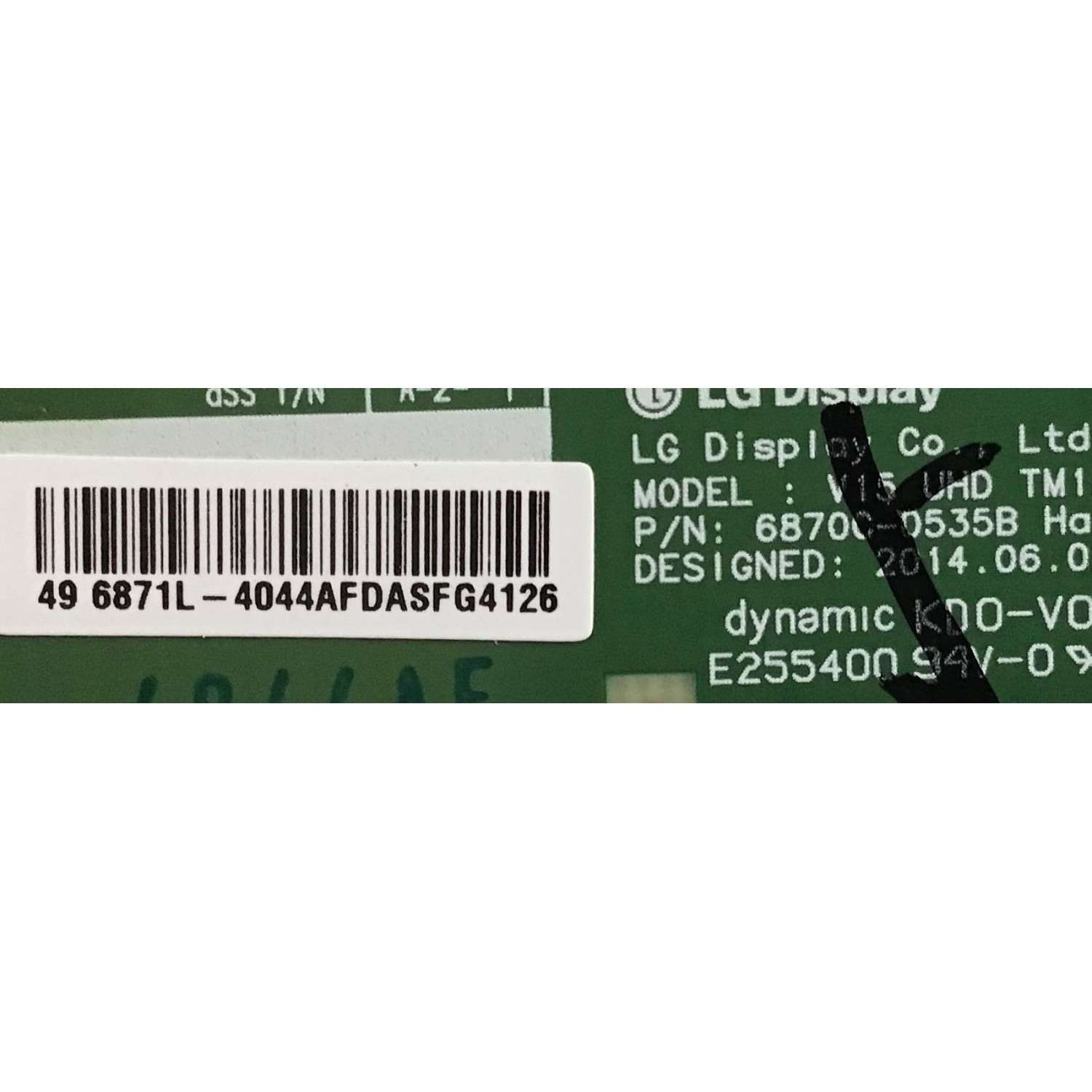 KIT DE TARJETAS PARA TV TOSHIBA / MAIN 461C8K21L02 / 431C8K21L02 / SBB55T VTV-L55730 REV:1 / FUENTE PK101W1230I / 01-PK101W1230I / T-CON 6871L-4044A / 6870C-0535B / PANEL K490WDR1 / MODELO 49L621U - Imagen 5